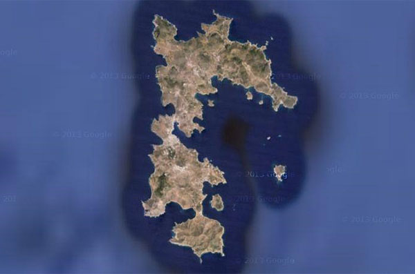 Patmos Island Satellite Images