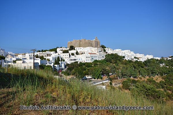 Patmos Island town Chora